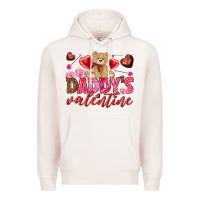 Pale Pink Daddy's Valentine Premium Hoodie - HowdyJamesFarm