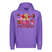 Purple Daddy's Valentine Premium Hoodie - HowdyJamesFarm