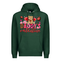 Sports Green Daddy's Valentine Premium Hoodie - HowdyJamesFarm