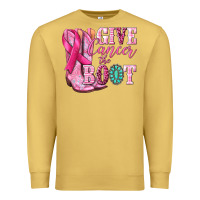 Antique Gold give cancer the boot Premium Sweatshirt - NancyCooperArtShop