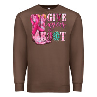 Chestnut give cancer the boot Premium Sweatshirt - NancyCooperArtShop