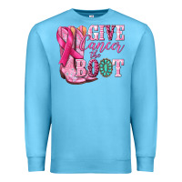 Ocean Blue give cancer the boot Premium Sweatshirt - NancyCooperArtShop