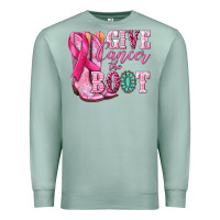 Seafoam give cancer the boot Premium Sweatshirt - NancyCooperArtShop