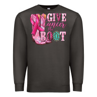 Smoke give cancer the boot Premium Sweatshirt - NancyCooperArtShop