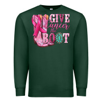 Sports Green give cancer the boot Premium Sweatshirt - NancyCooperArtShop