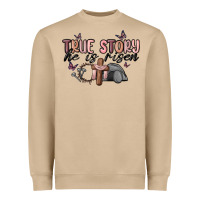 Mushroom true story he is risen Heavyweight Sweatshirt - MaliasSmallBusiness