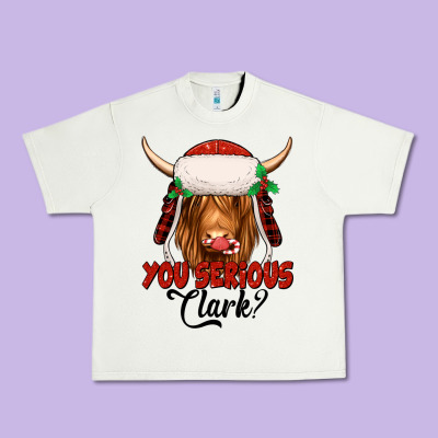 You Serious Clark Highland Cow Urban Heavy Tee Designed By Jasminsmagicworld