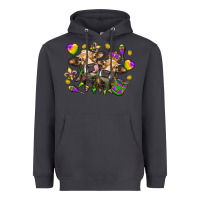 Smoke Mardi Gras heifers Heavyweight Hoodie - NancyCooperArtShop