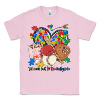 Bubblegum Pink take me out to the ballgame  autism baseball Classic Tee - MaliasSmallBusiness