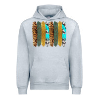 Heather Grey western brushstrokes Urban Hoodie - OliviaCreatesArt