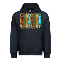 Navy western brushstrokes Urban Hoodie - OliviaCreatesArt