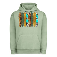 Pigment Oil Green western brushstrokes Urban Hoodie - OliviaCreatesArt