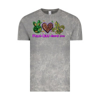 Cloud Rock peace love mardi gras Vintage Tee - BarkalooDesign