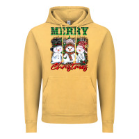 Vintage Mustard merry christmas snowman Vintage Hoodie - AdoDesignShop