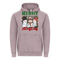 Vintage Zinc merry christmas snowman Vintage Hoodie - AdoDesignShop