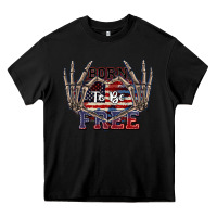 Black Born to be free 4th of July Heavy Core Tee - CowGirlArtShop