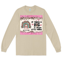 Mushroom it takes a big to shape little minds Long Sleeve Tee - MaliasSmallBusiness