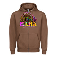 Chestnut football mama Zipper Hoodie - LillyAllenDesigns