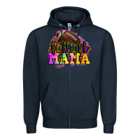 Navy football mama Zipper Hoodie - LillyAllenDesigns