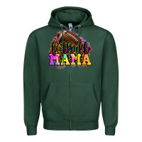 Sports Green football mama Zipper Hoodie - LillyAllenDesigns