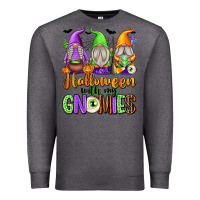 Charcoal Heather Halloween with My Gnomes Premium Sweatshirt - texasbilliewilder