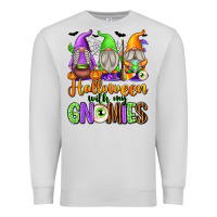 Dove Grey Halloween with My Gnomes Premium Sweatshirt - texasbilliewilder