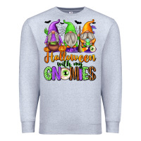 Heather Grey Halloween with My Gnomes Premium Sweatshirt - texasbilliewilder