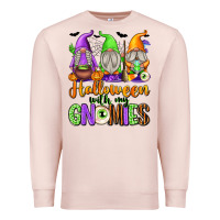 Pale Pink Halloween with My Gnomes Premium Sweatshirt - texasbilliewilder