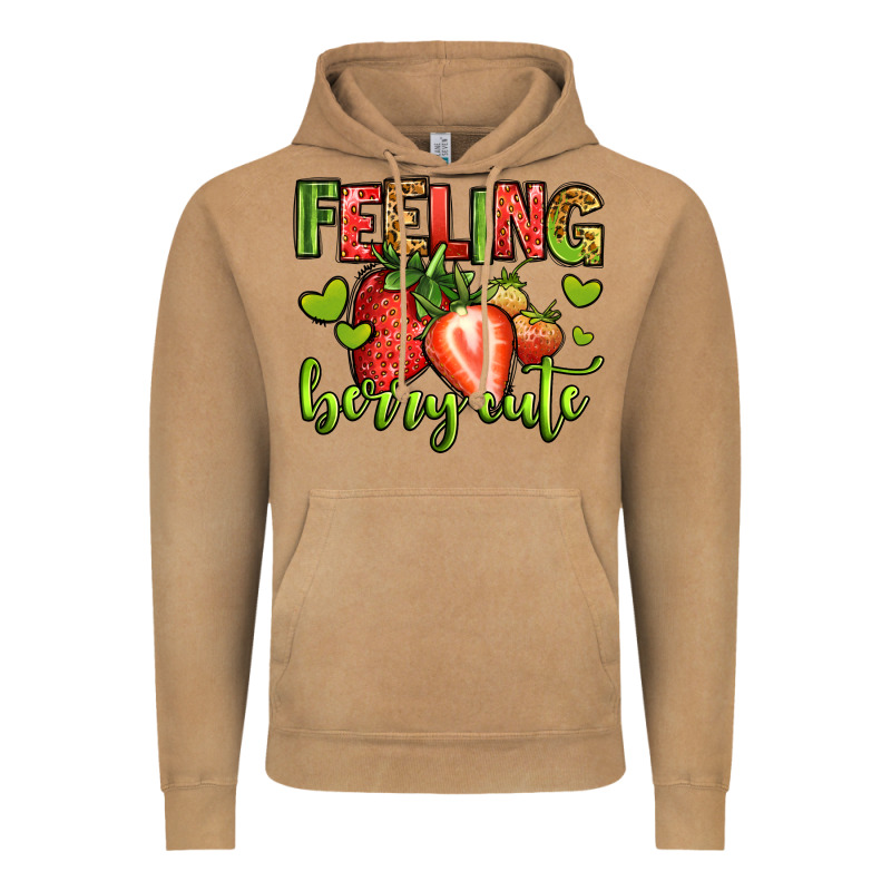 Feeling Berry Cute Strawberry Vintage Hoodie by Jasminsmagicworld | Teevron