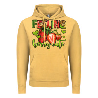 Vintage Mustard feeling berry cute strawberry Vintage Hoodie - Jasminsmagicworld