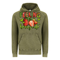 Vintage Olive feeling berry cute strawberry Vintage Hoodie - Jasminsmagicworld
