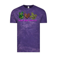 Cloud Purple peace love mardi gras Vintage Tee - BarkalooDesign