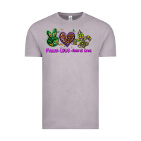 Vintage Zinc peace love mardi gras Vintage Tee - BarkalooDesign
