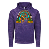 Cloud Purple indian headdress cactus and sunflowers rainbow Vintage Hoodie - Artiststas