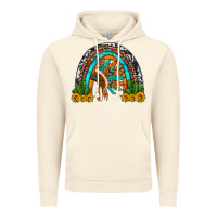 Vintage Artic indian headdress cactus and sunflowers rainbow Vintage Hoodie - Artiststas