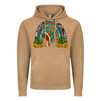 Vintage Camel indian headdress cactus and sunflowers rainbow Vintage Hoodie - Artiststas