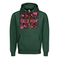 Sports Green cheer mom party Zipper Hoodie - LillyAllenDesigns