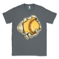 Charcoal Heather softball Classic Tee - MaliasSmallBusiness