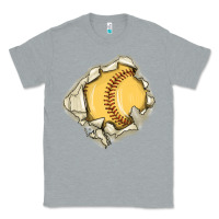 Heather Grey softball Classic Tee - MaliasSmallBusiness