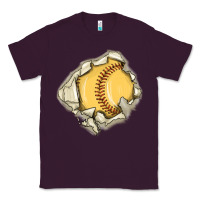 Plum softball Classic Tee - MaliasSmallBusiness