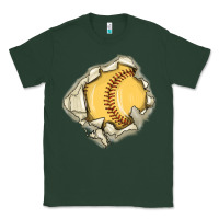 Sports Green softball Classic Tee - MaliasSmallBusiness