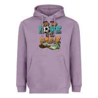 Lavender For the love of the game Soccer Heavyweight Hoodie - NancyCooperArtShop