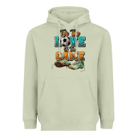 Matcha For the love of the game Soccer Heavyweight Hoodie - NancyCooperArtShop