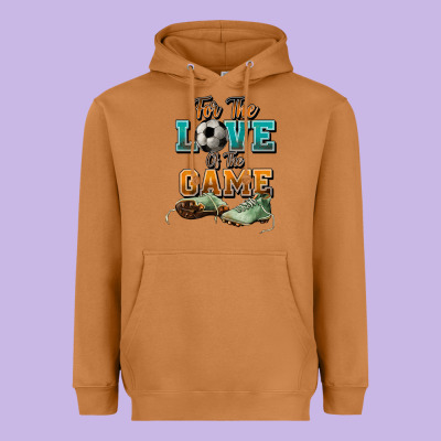 For The Love Of The Game Soccer Heavyweight Hoodie Designed By Nancycooperartshop