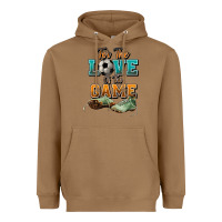 Toasted Coconut For the love of the game Soccer Heavyweight Hoodie - NancyCooperArtShop