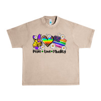 French Oak peace love  equality Urban Heavy Tee - AdoDesignShop