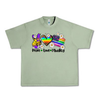 Oil Green peace love  equality Urban Heavy Tee - AdoDesignShop