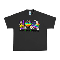 Pigment Black peace love  equality Urban Heavy Tee - AdoDesignShop