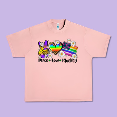 Peace Love  Equality Urban Heavy Tee Designed By Adodesignshop
