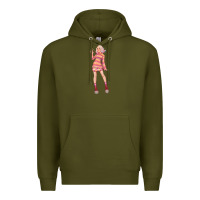Army Green colorful girl Premium Hoodie - TumblerDesignByShophia